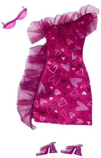 Barbie Fashions Red Hearts Dress