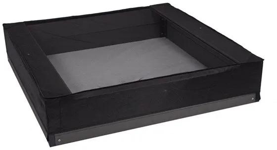 Nordic Play Sandkastennetz, 150 x 150 x 20 cm, schwarz